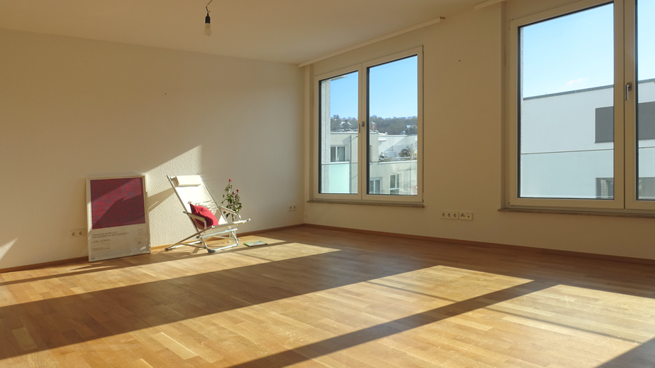 Wohnzimmer Etagenwohnung Esslingen-Gr�ne H�fe