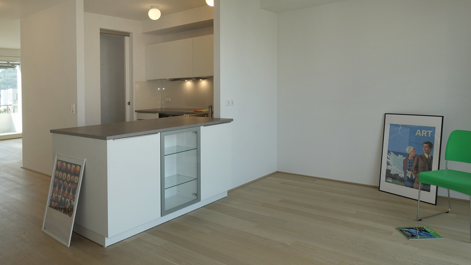 Essbereich mit zentraler K�che Etagenwohnung Esslingen-Pliensauvorstadt- Gr�ne H�fe